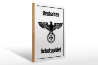 Holzschild - Adler Schutzgebiet