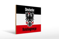 Holzschild - Adler D. Reichsgrenze