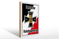 Holzschild - EK Reichtsgrenze