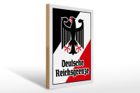 Holzschild - Adler D. Reichsgrenze
