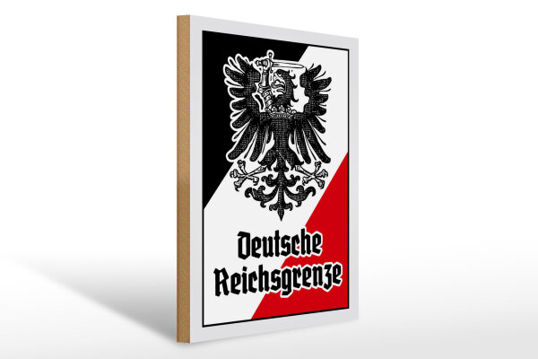 Holzschild - Adler D. Reichsgrenze