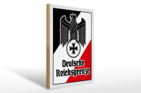 Holzschild - Adler D. Reichsgrenze