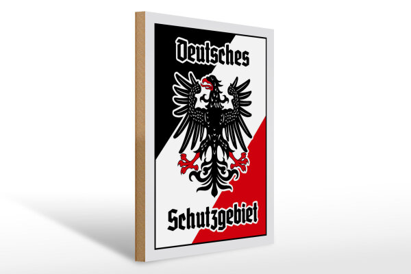 Holzschild - Adler Schutzgebiet