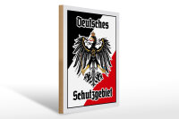 Holzschild - Adler Schutzgebiet