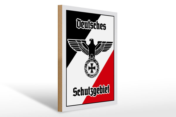 Holzschild - Adler Schutzgebiet