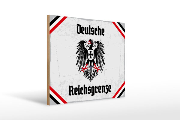 Holzschild - Adler D. Reichsgrenze