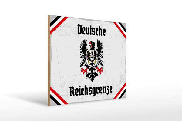 Holzschild - Adler D. Reichsgrenze