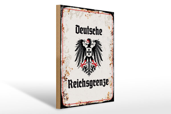 Holzschild - Adler D. Reichsgrenze