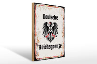 Holzschild - Adler D. Reichsgrenze