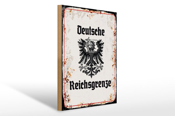 Holzschild - Adler D. Reichsgrenze