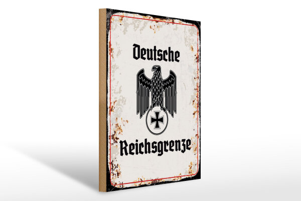 Holzschild - Adler D. Reichsgrenze