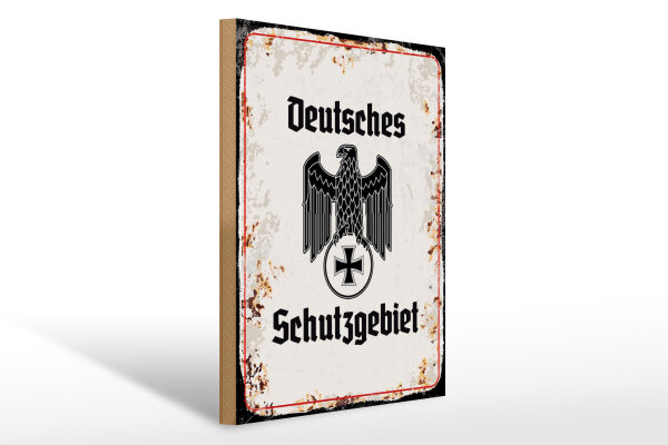 Holzschild - Adler D Schutzgebiet