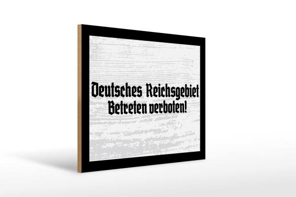 Holzschild - Reichsgebiet