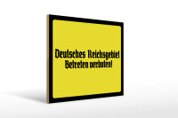 Holzschild - Reichsgebiet