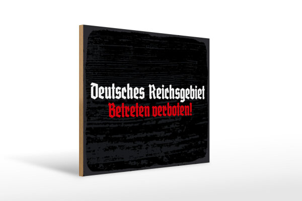 Holzschild - Reichsgebiet
