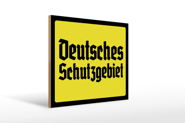 Holzschild - D. Schutzgebiet